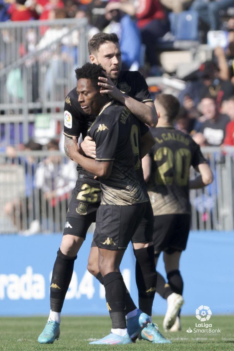 Jugadores del Alcorcón celebrando uno de los goles ( AD Alcorcón)