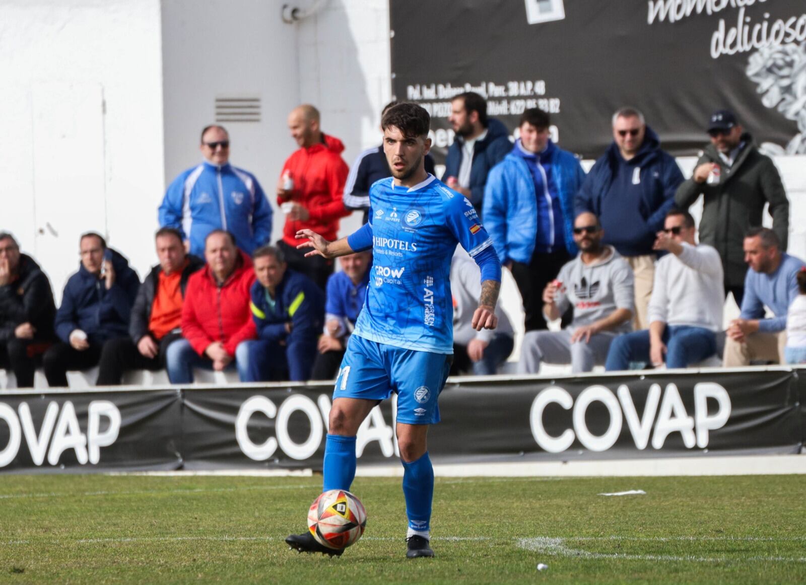 Ángel Rueda durante un partido esta temporada