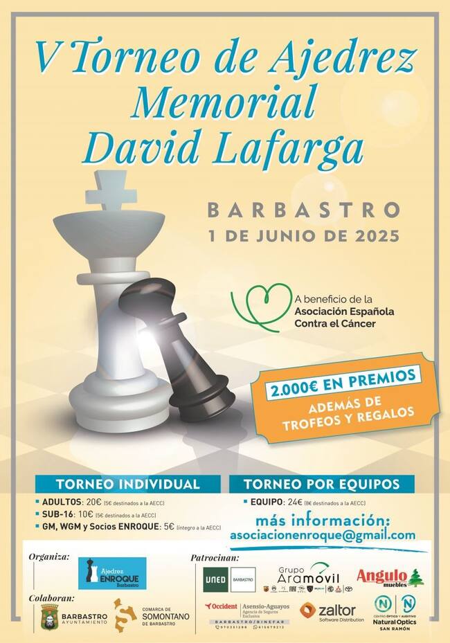 Cartel del memorial David Lafarga