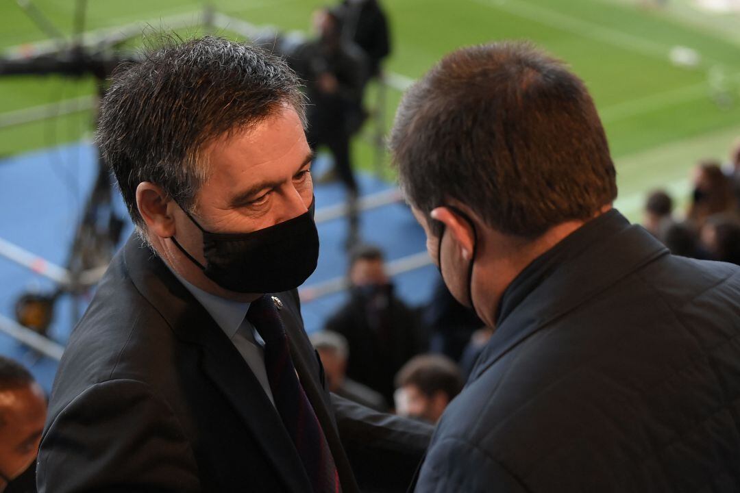 Josep María Bartomeu y Joan Laporta, en una imagen de archivo. 