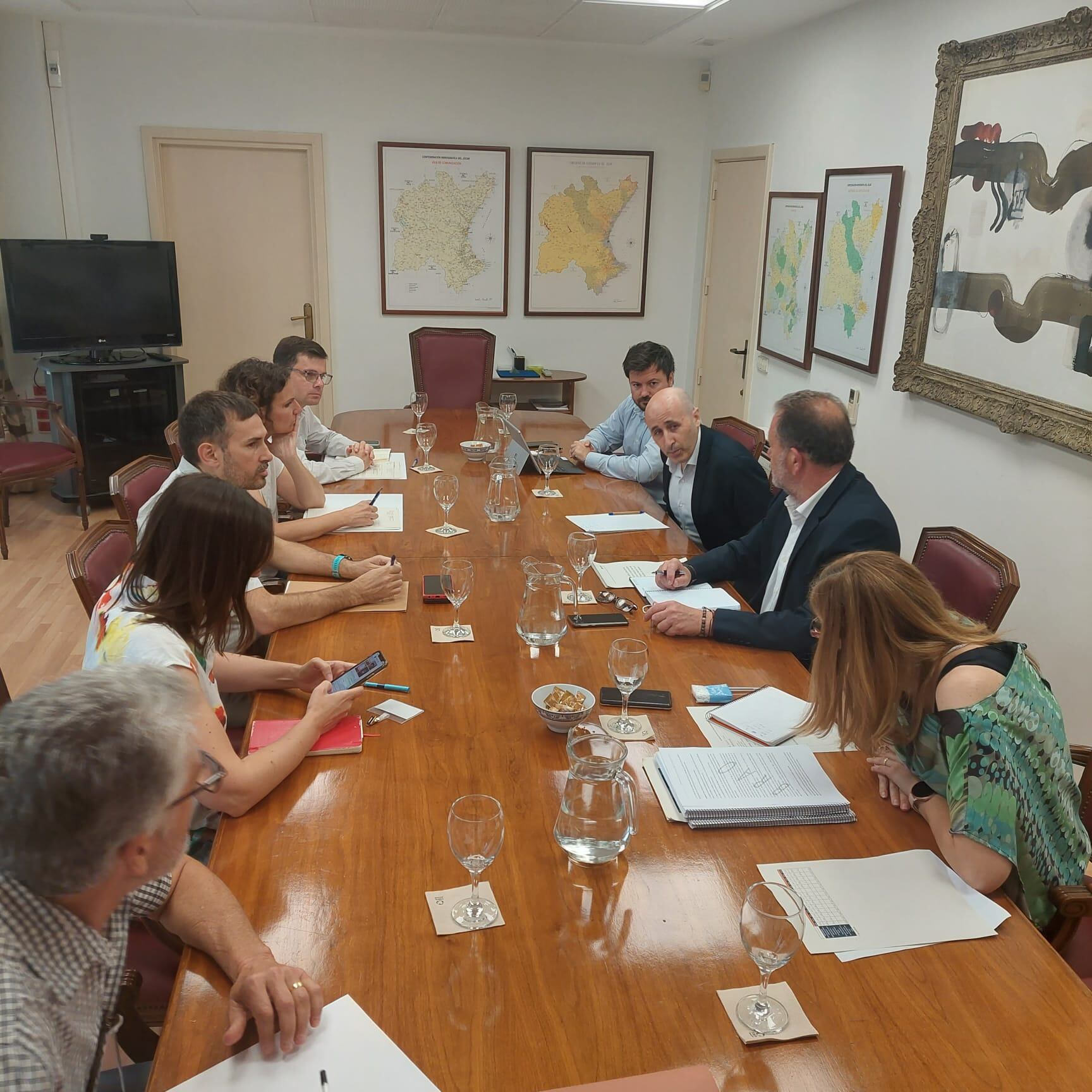 Reunión entre la CHJ, la Generalitat y el Ayuntamiento de València