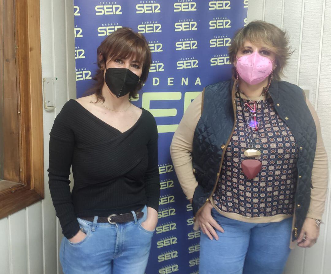 Mari Márquez y eva María González.