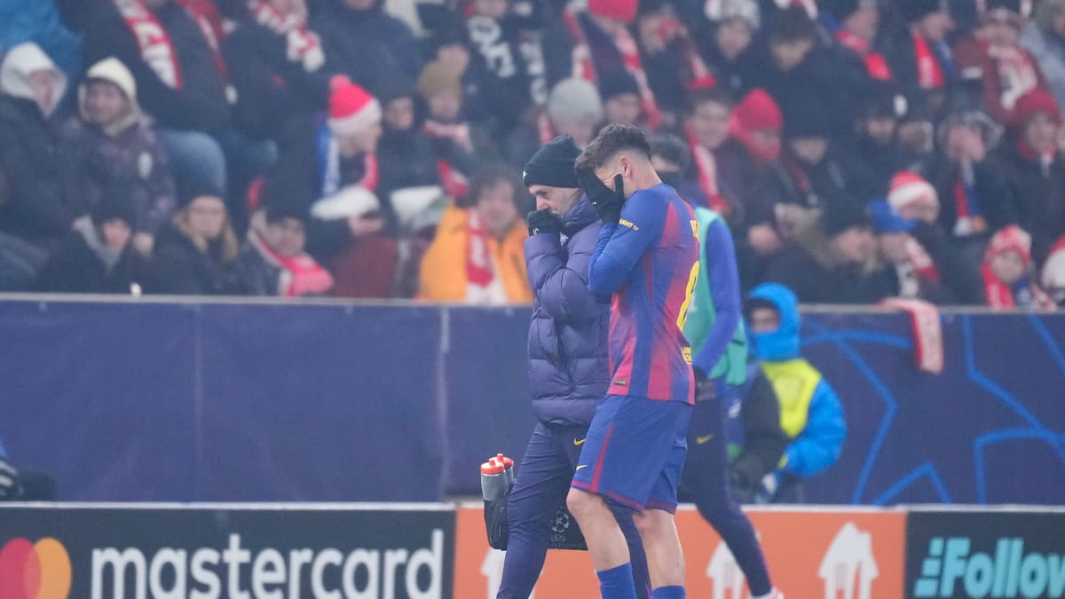 Se encienden las alarmas en el Barça: Pedri se lesiona contra el Slavia de Praga