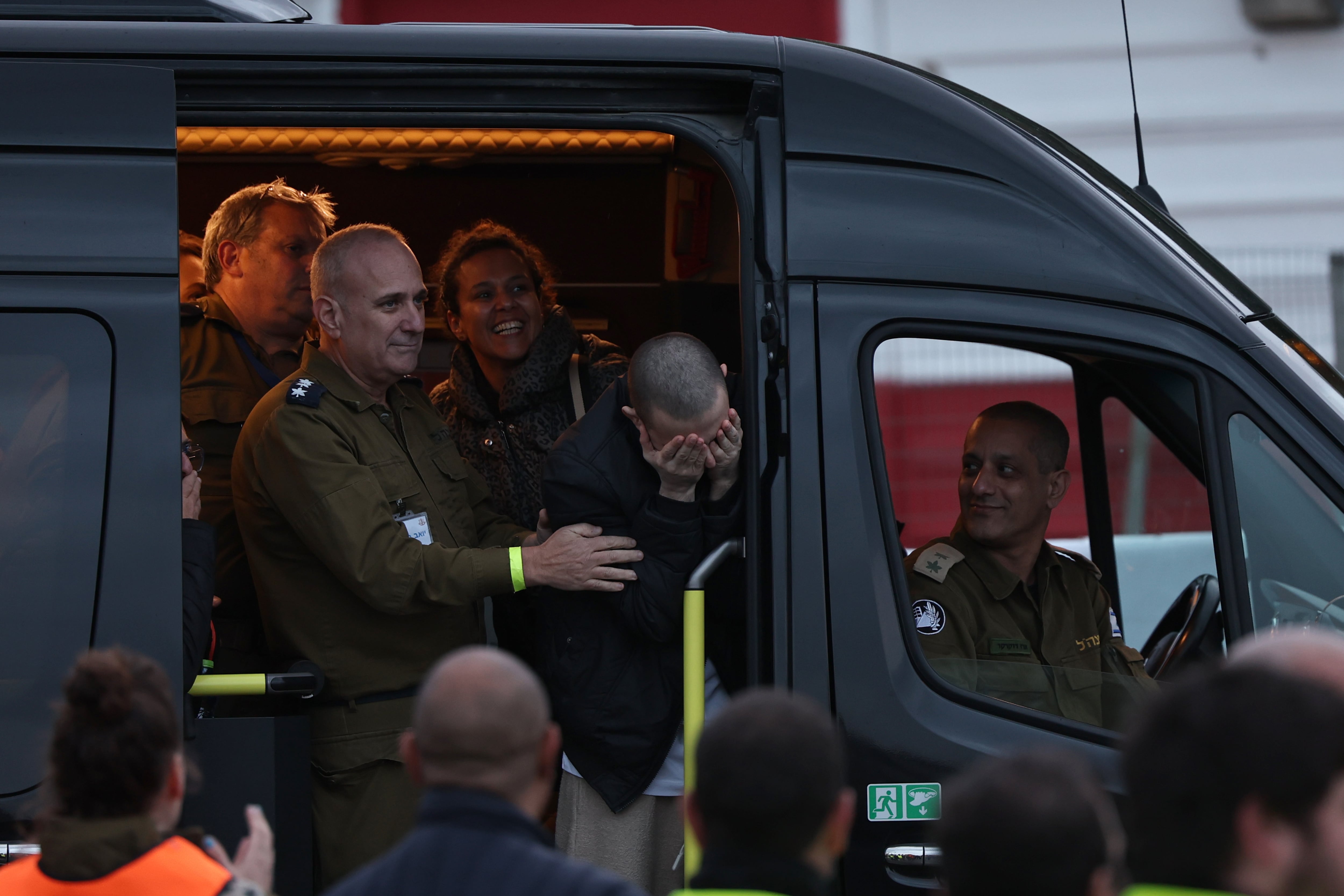 Rehenes israelíes liberados.