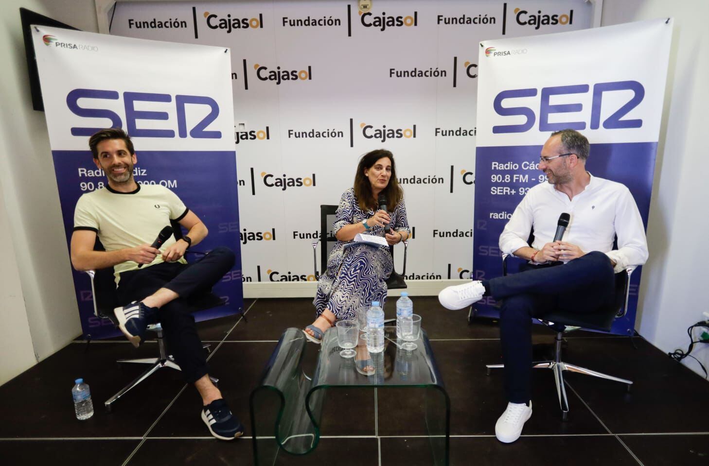 José Yélamo, Yolanda Vallejo y Manuel Morera. Foto Miguel González.