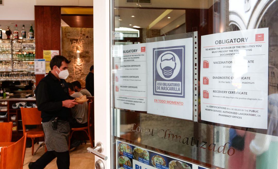 Entrada a un local de hostelería.