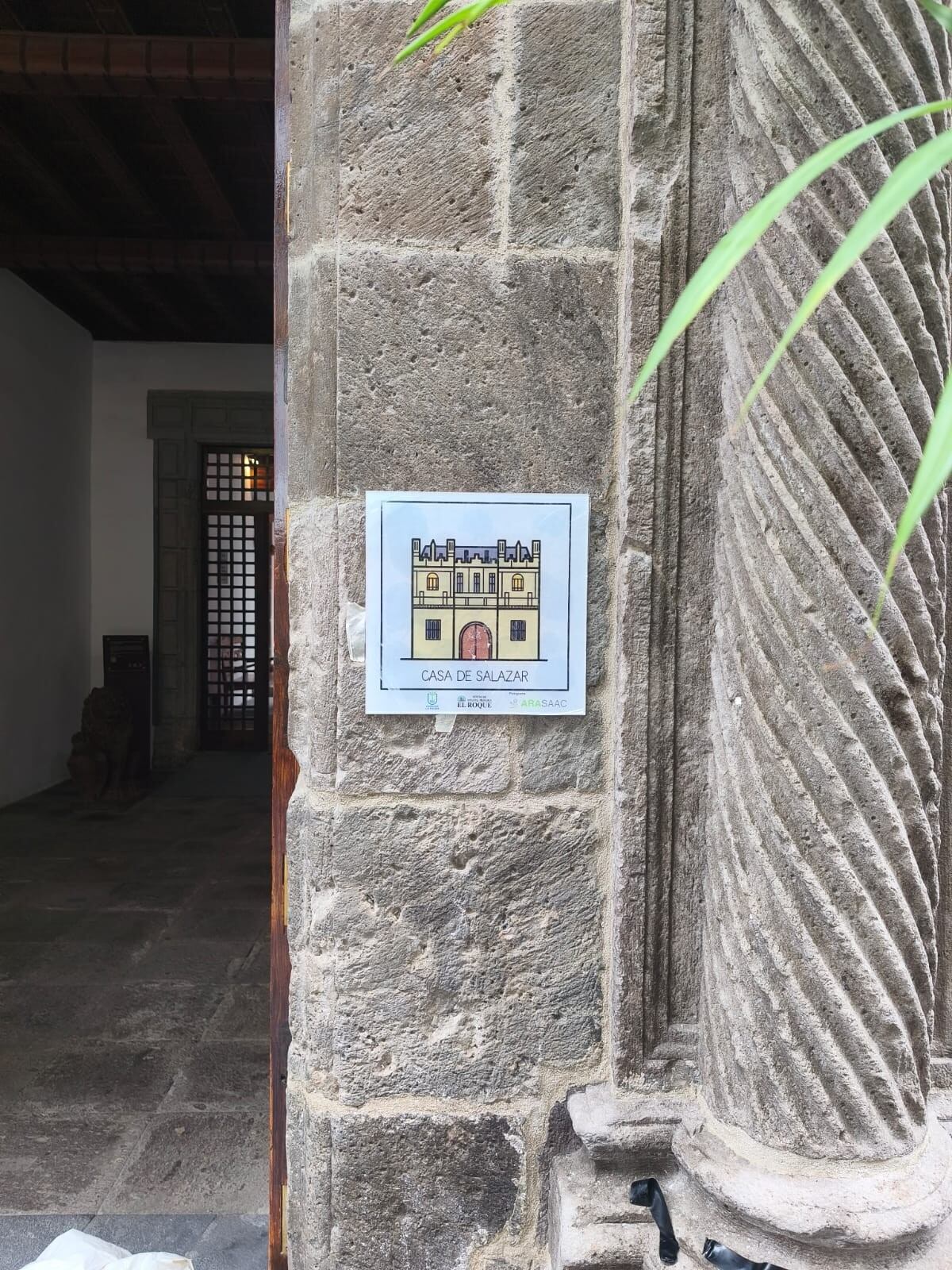 Uno de los pictogramas instalados en La Palma