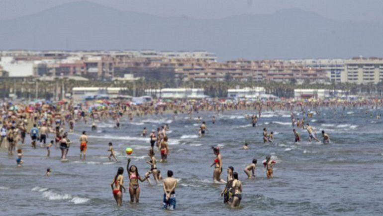 Playa de la ciudad de Valencia