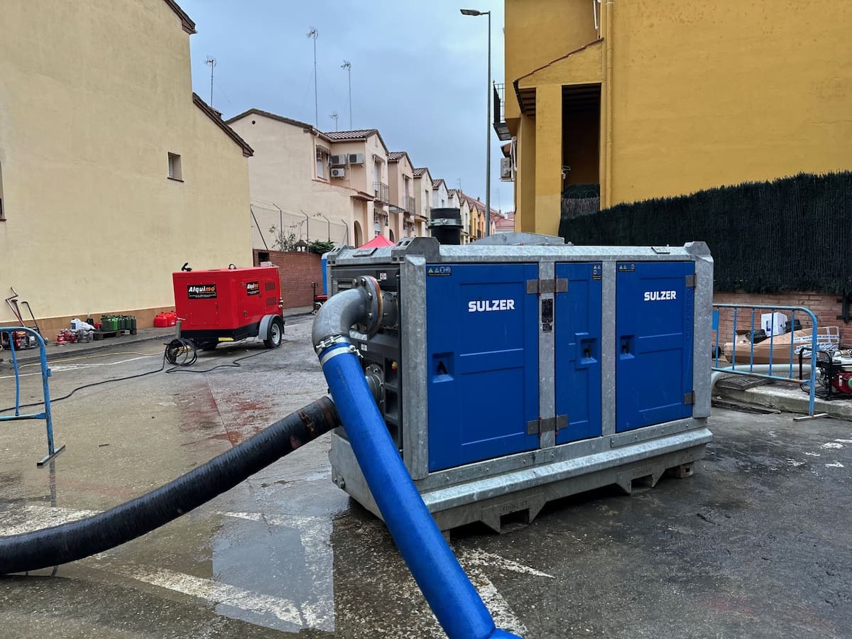 Se refuerza el dispositivo de evacuación de agua en la zona inundada de Talavera
