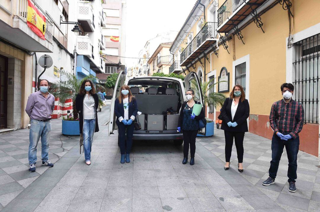 Un momento de la entrega.