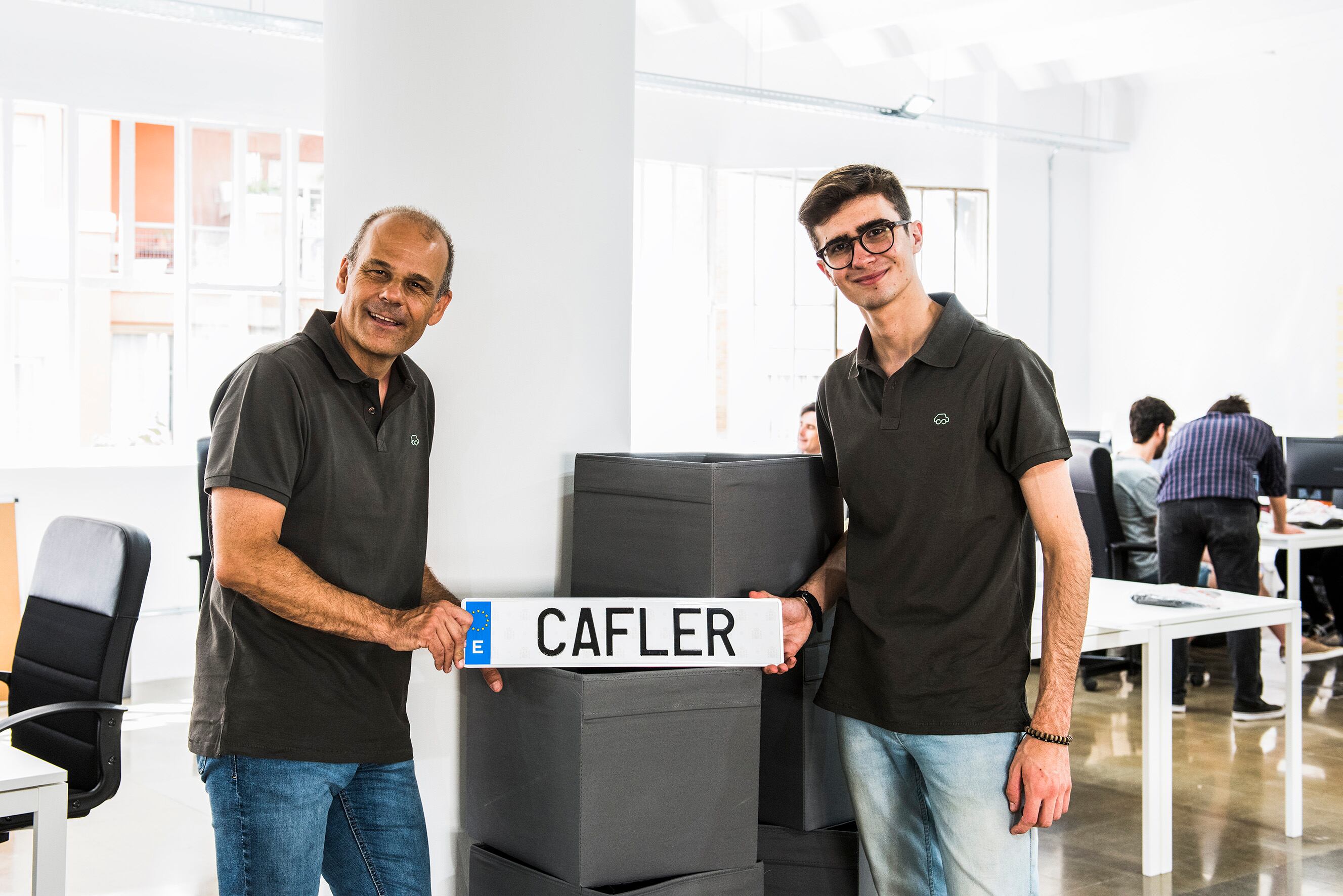 Los dos creadores de la empresa