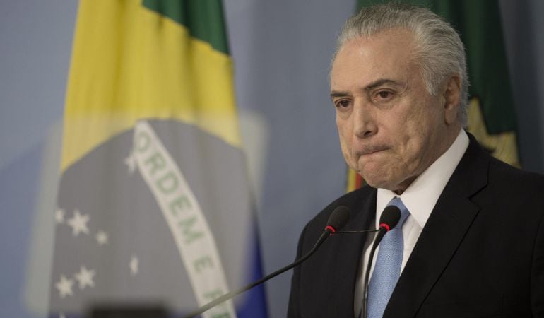 El presidente de Brasil, Michel Temer, habla sobre el archivo del proceso de corrupción que tramitaba en la Cámara de los Diputados.