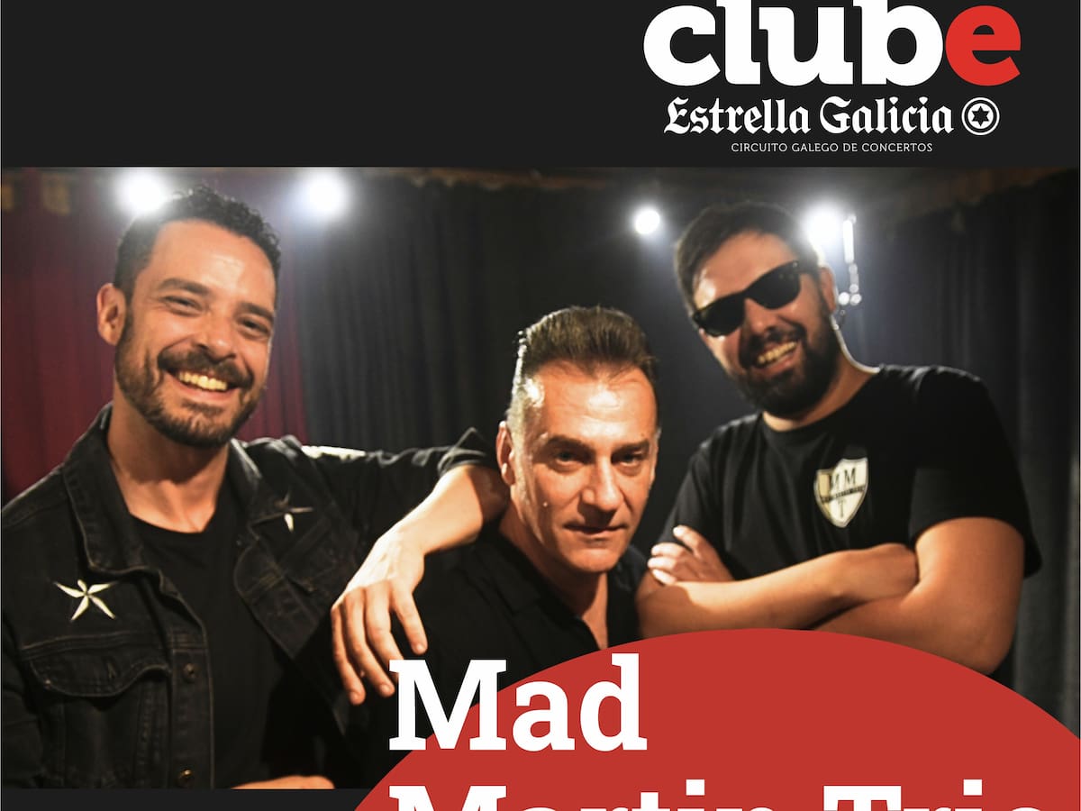 El rock and roll de Mad Martin Trío llega este sábado a Vigo