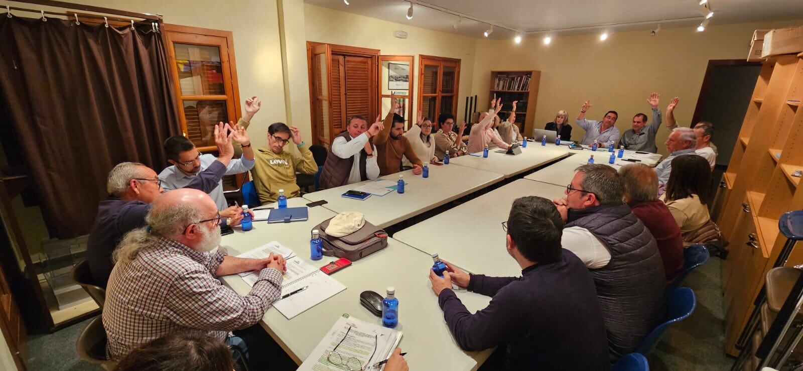 Un momento del pleno de la Comarca del Cinca Medio que se celebraba en Alfántega