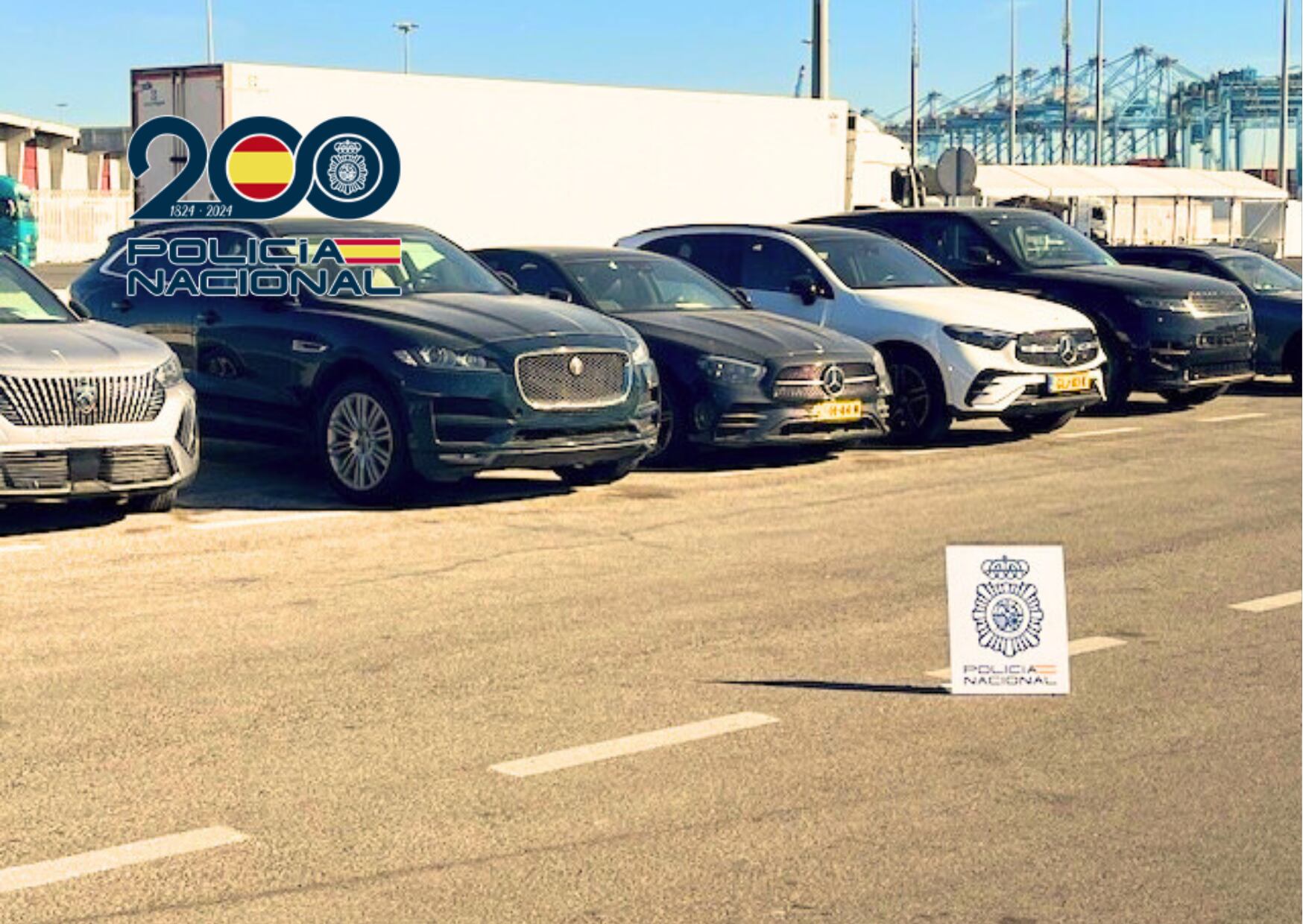 Vehículos recuperados en el Puerto de Algeciras