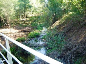 El aliviadero antes de las obras