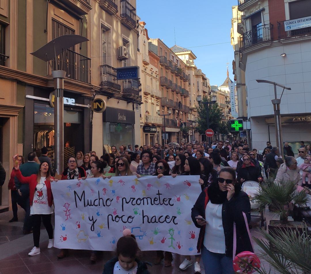 Manifestación de las familias de las Escuelas Infantiles Municipales.