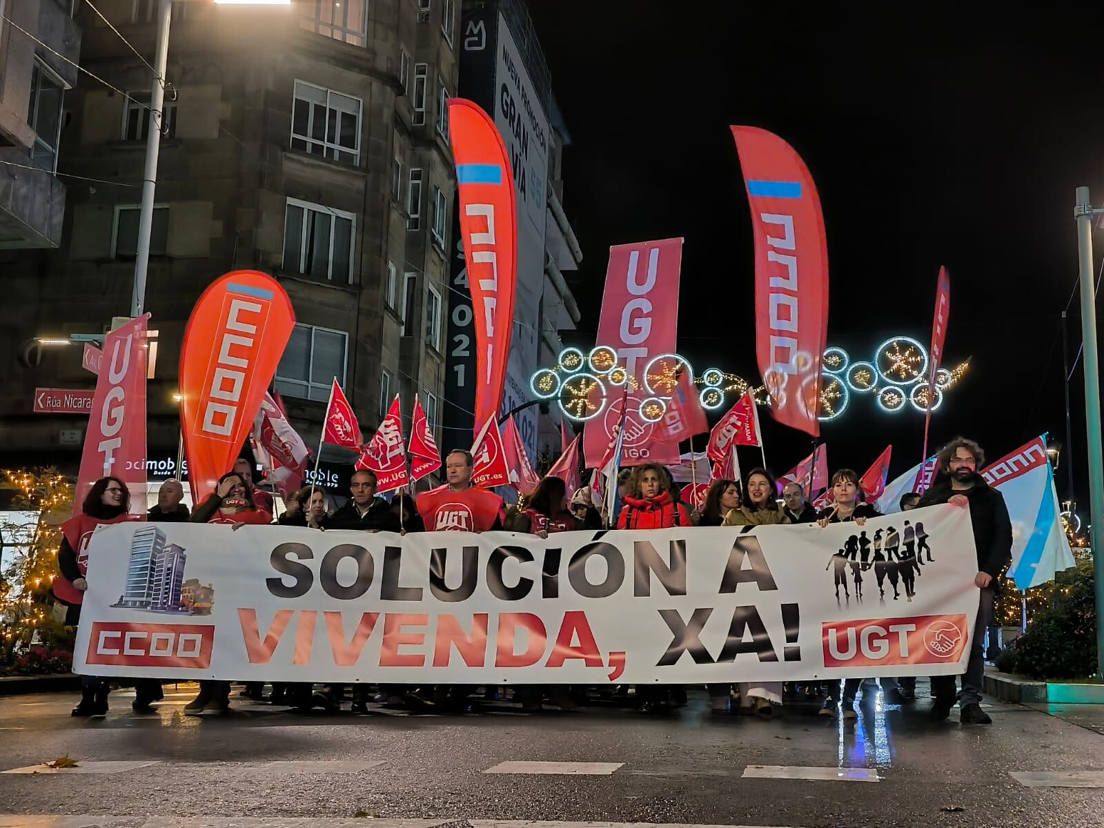 Manifestación vivienda en Vigo