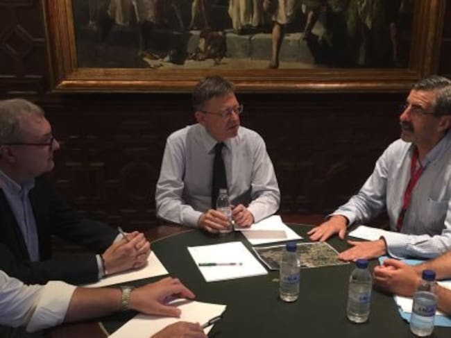 Ximo Puig y Jose María Ángel repasan la última hora del incendio de Benitatxell