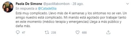 Tuit de Paola de Simone