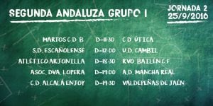 Partidos de la segunda jornada del Grupo I de la Segunda Andaluza.