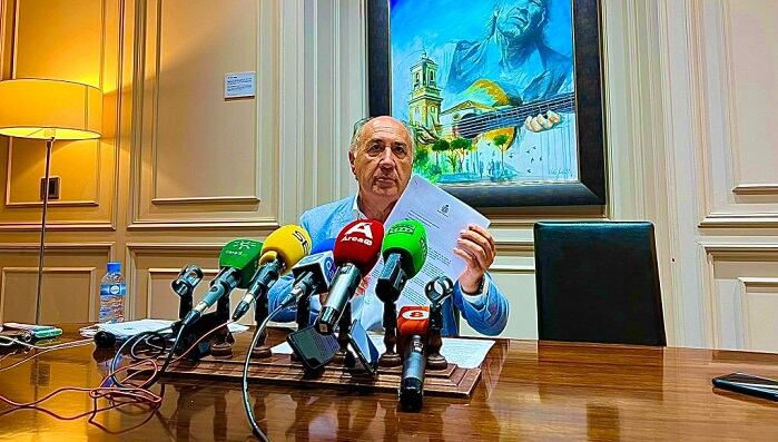 Landaluce durante el encuentro de hoy