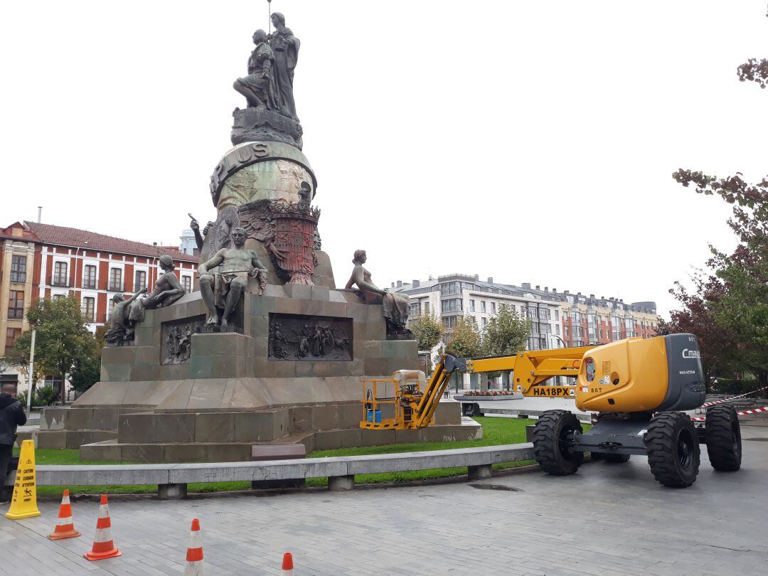 Maquinaria preparada para comenzar las labores de limpieza