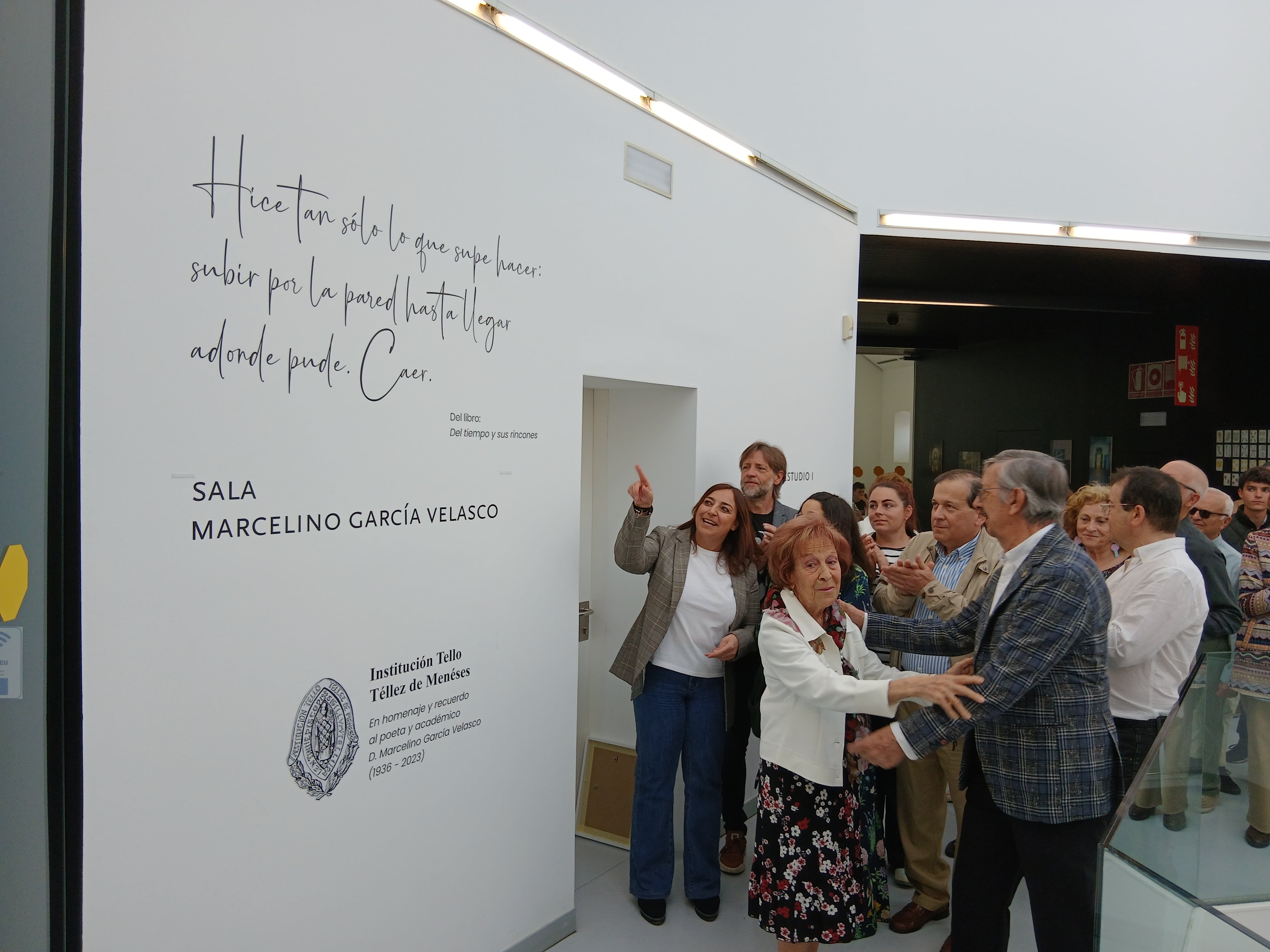 Inauguración de la sala de estudio del Lécrac con el nombre del poeta Marcelino García velasco
