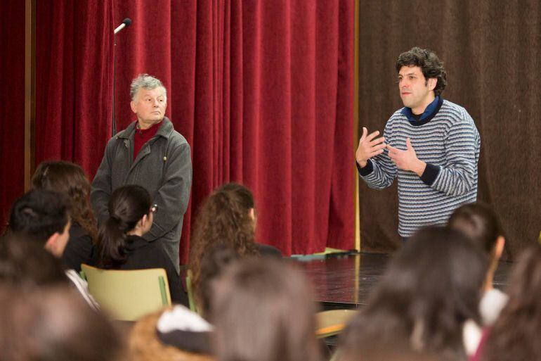 Alfonso Blanco (izquierda) en una actividad de Xermolos