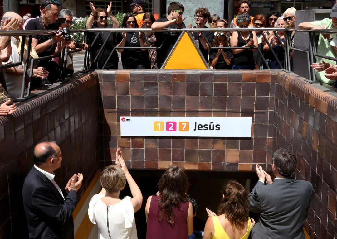 La estación de Jesús, donde se produjo el accidente, recuperó su nombre original en el año 2016.