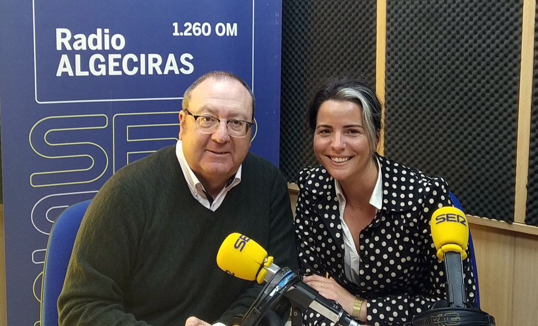 Con Yasmina García organizadora de la I Feria de Moda y Flamenca del Campo de Gibraltar.