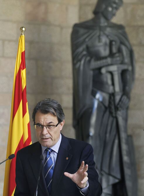 El presidente de la Generalitat, Artur Mas, durante la rueda de prensa en la que ha anunciado las ganadoras del XXV Premio Internacional Cataluña