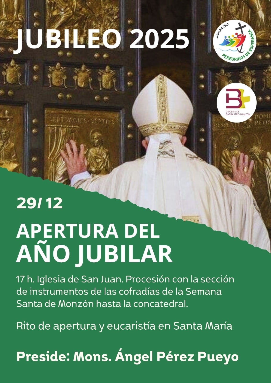 La apertura del Año Jubilar tendrá lugar en Monzón