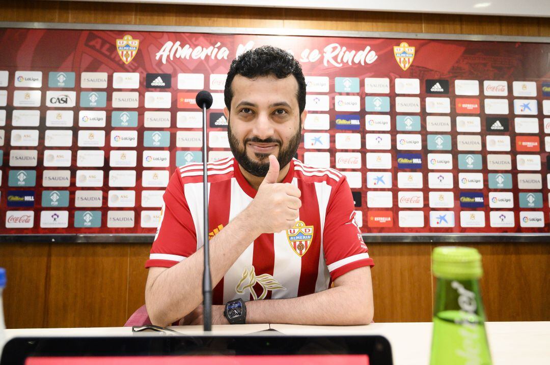 Turki Al-Sheikh en rueda de prensa.