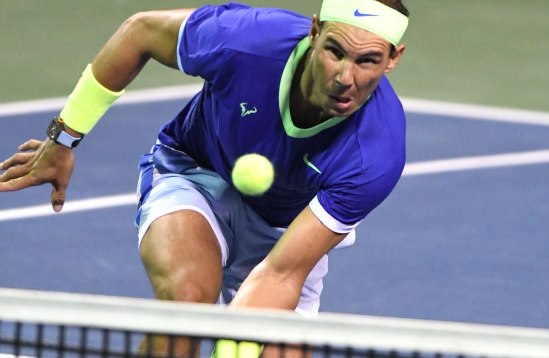 Rafa Nadal, en su partido ante Jack Sock.