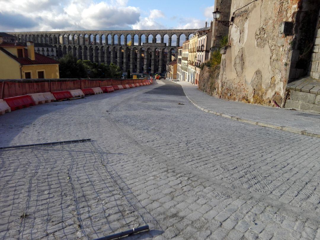 Calle de San Juan en obras 