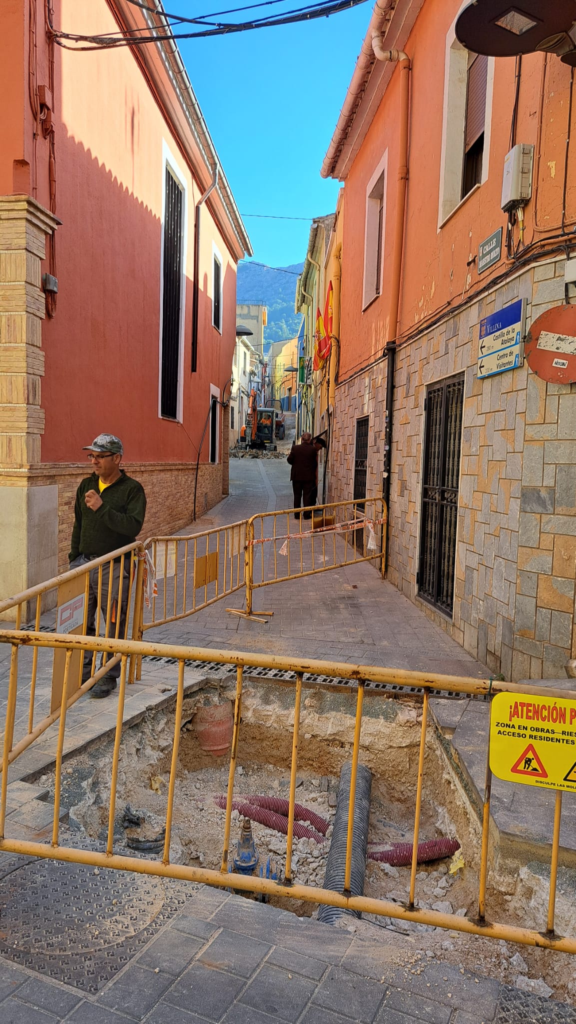 Obras en la calle Maestro Moltó