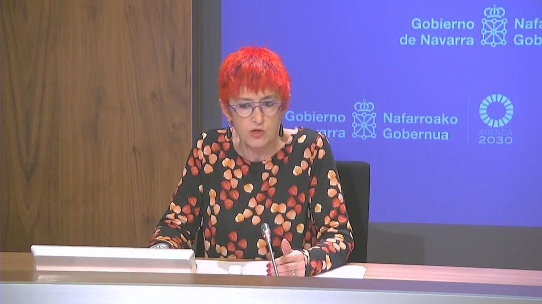 La consejera de Salud del Gobierno de Navarra, Santos Induráin