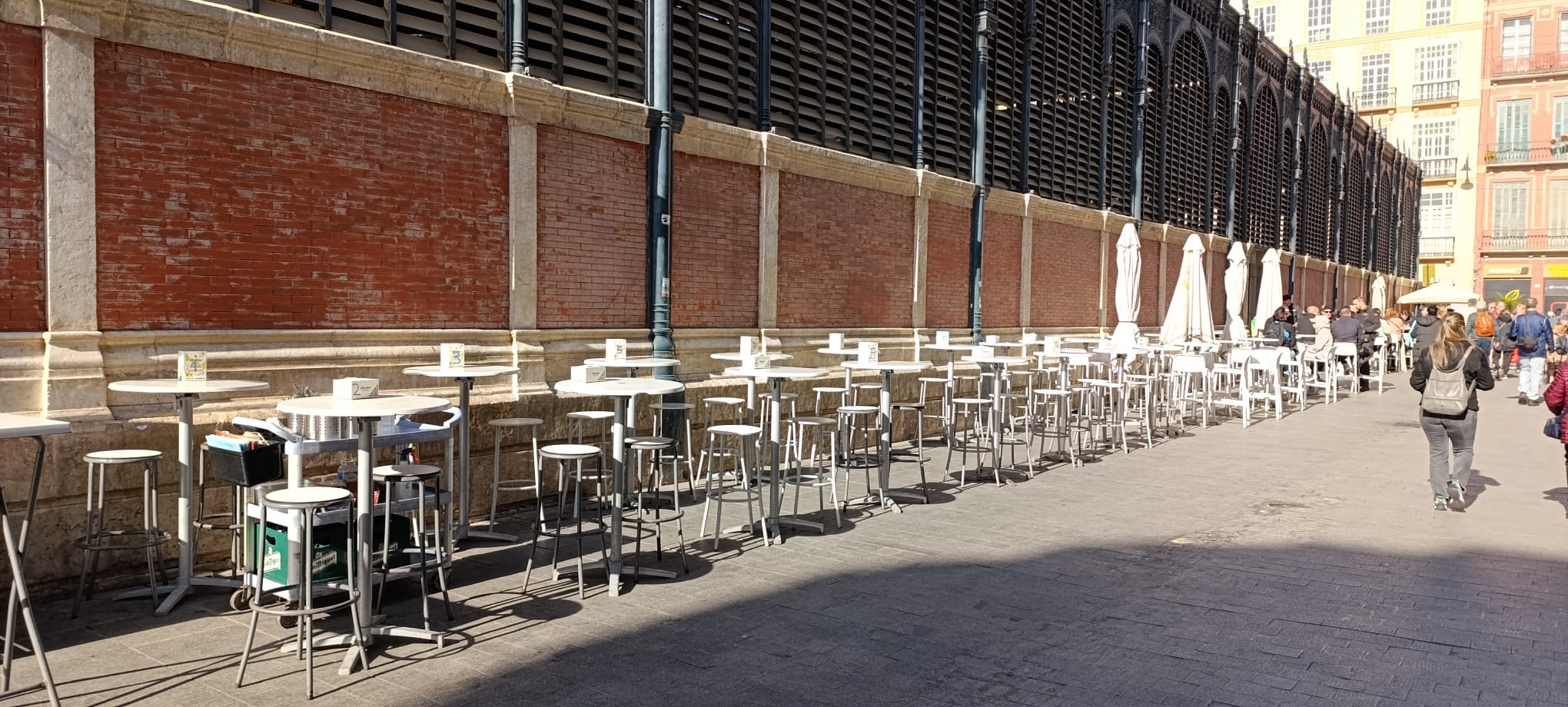 Situación de las terrazas en el Mercado de Atarazanas de Málaga