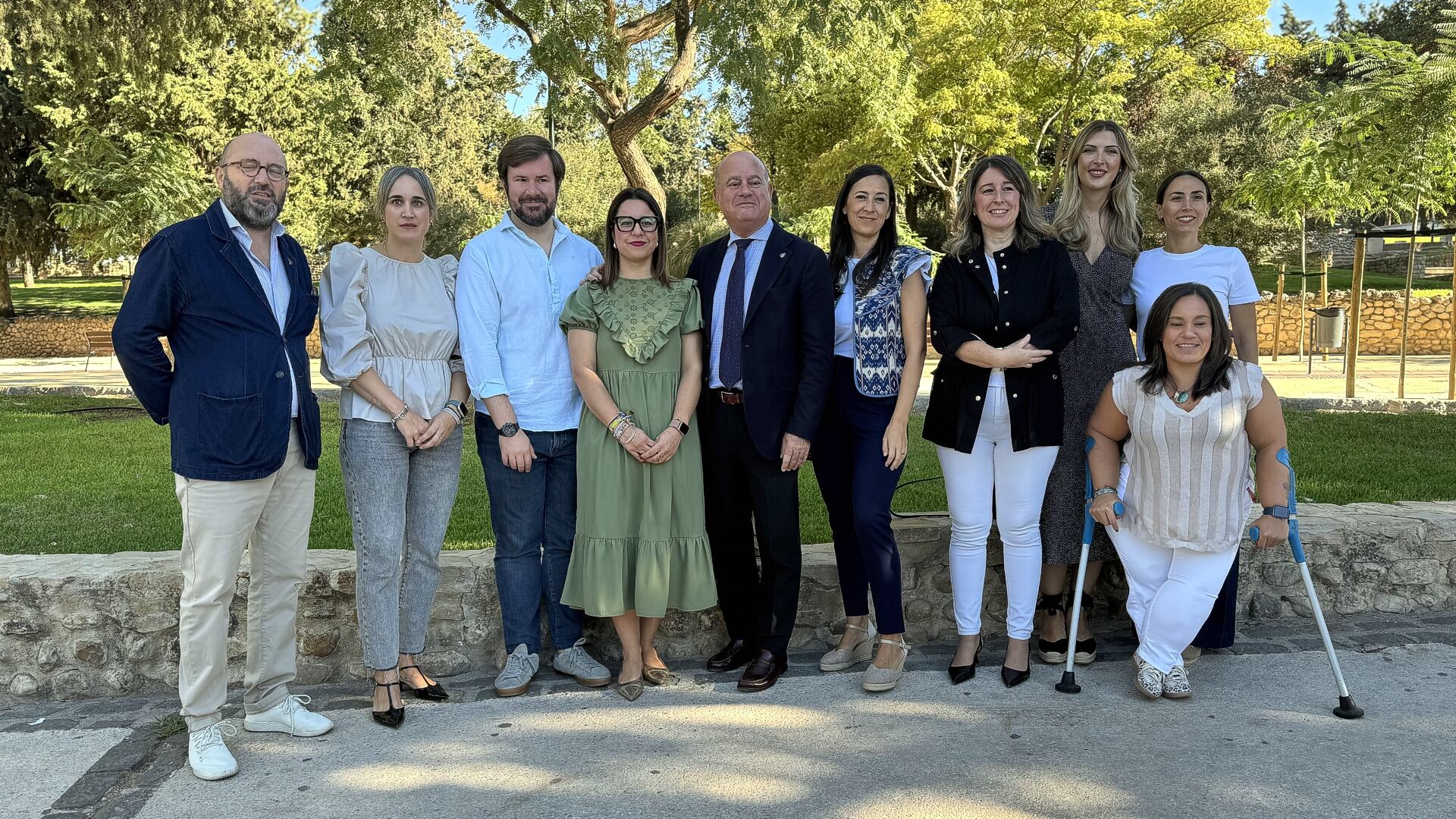 Manuel Barón junto a concejales del equipo de Gobierno municipal