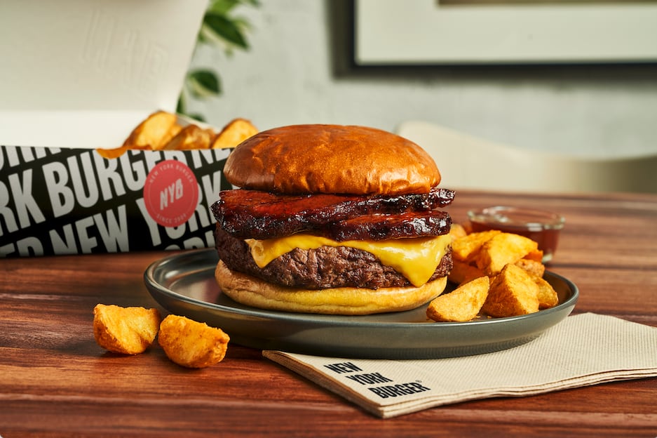 Una hamburguesa de New York Burger