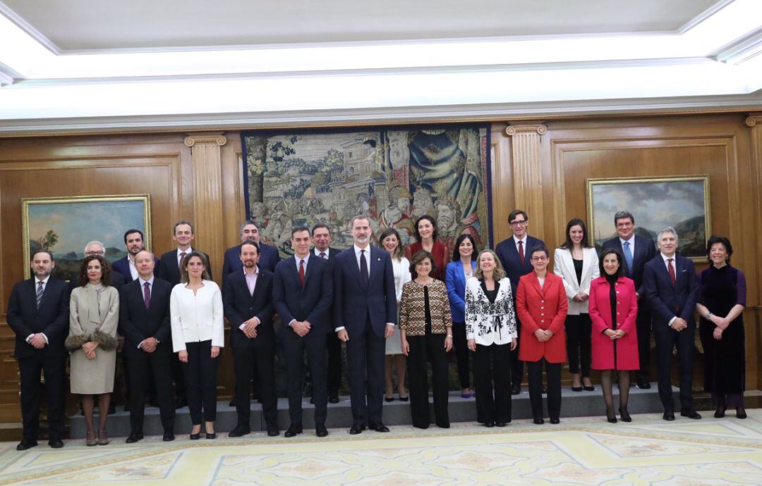 Una de las imágenes &quot;torcidas&quot; del acto que Casa Real ha publicado en Twitter.