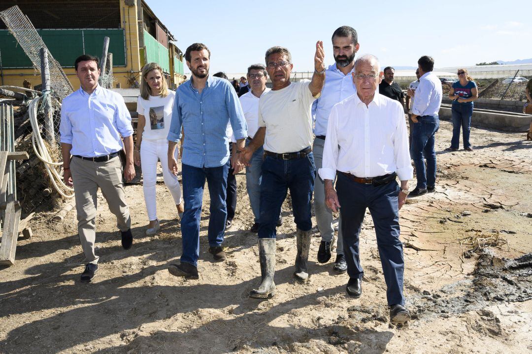 Visita de Pablo Casado ayer a Cabo de Gata.