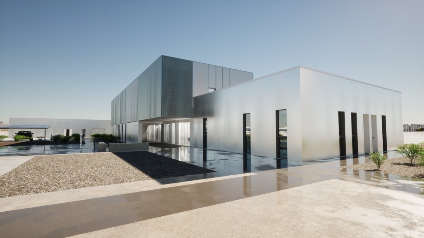 Edificios en el nuevo Parque de Bomberos