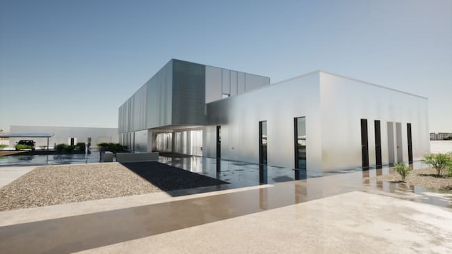 Edificios en el nuevo Parque de Bomberos