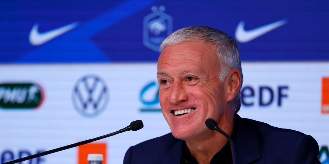 Didier Deschamps, durante una rueda de prensa de la selección francesa