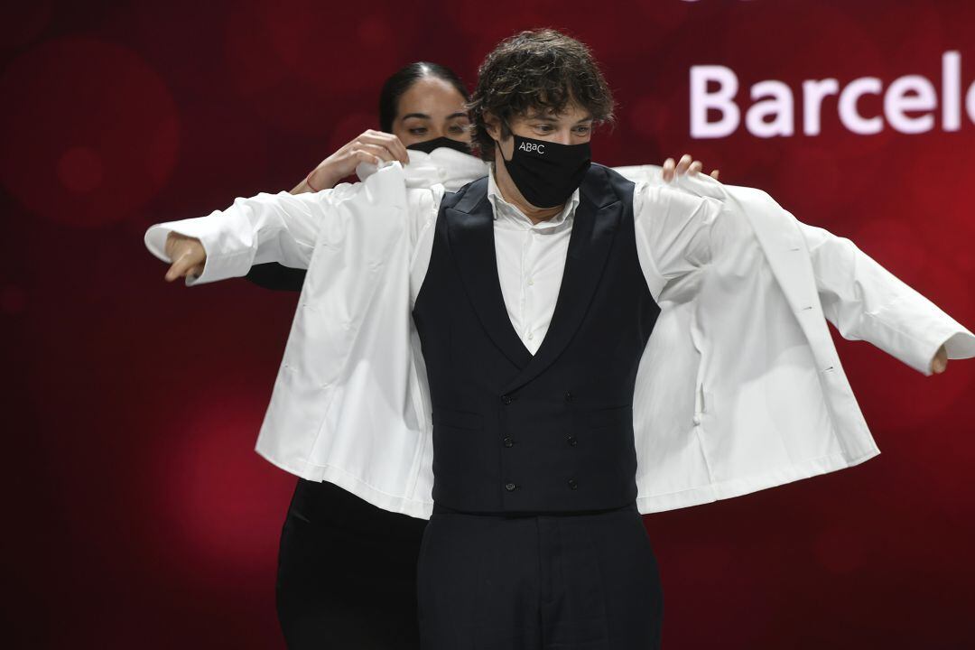 Jordi Cruz, durante la presentación de la Guía Michelin 2022.