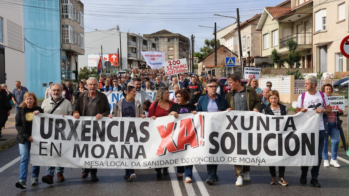 Moaña cumple 225 semanas reclamando el regreso de las urgencias