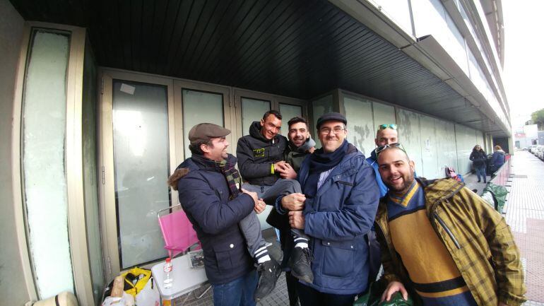 Imagen de las colas que se formaron en el estadio el año pasado para comprar entradas para el COAC