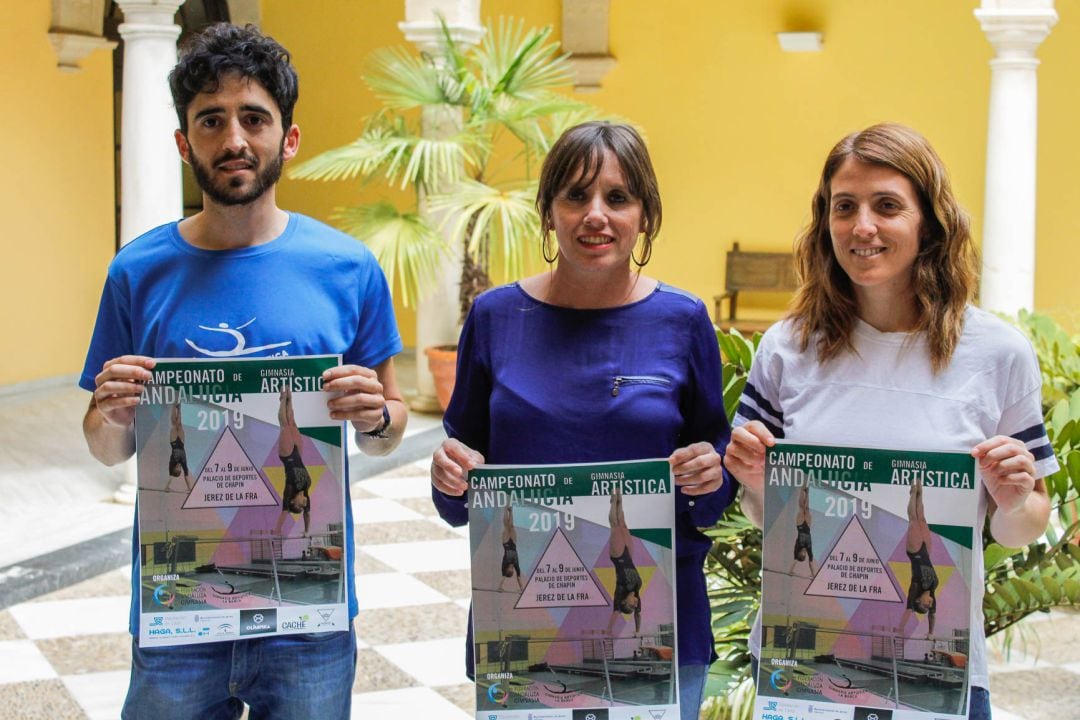 Presentación del cartel del campeonato de gimnasia artistica 